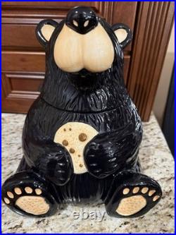 Vintage Big Sky Carvers Bearfoots Black Bear Cookie Jar