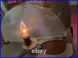 Vintage Big Sky Carvers By Jeff Fleming Bears Roasting Marshmallows Flicker Lamp