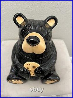 Vintage Jeff Fleming Barefoots Black Bear Yogi Bruin 12 Ceramic Cookie Jar Rare