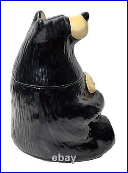 Vintage Jeff Fleming Barefoots Black Bear Yogi Bruin 12 Ceramic Cookie Jar Rare