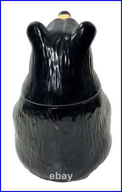 Vintage Jeff Fleming Barefoots Black Bear Yogi Bruin 12 Ceramic Cookie Jar Rare