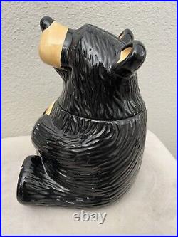 Vintage Jeff Fleming Barefoots Black Bear Yogi Bruin 12 Ceramic Cookie Jar Rare