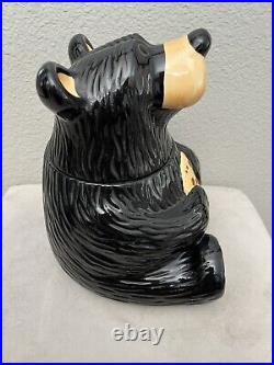 Vintage Jeff Fleming Barefoots Black Bear Yogi Bruin 12 Ceramic Cookie Jar Rare