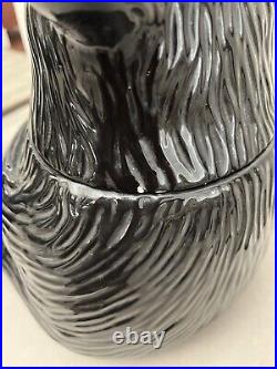 Vintage Jeff Fleming Barefoots Black Bear Yogi Bruin 12 Ceramic Cookie Jar Rare