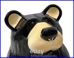 Vintage Jeff Fleming Barefoots Black Bear Yogi Bruin 12 Ceramic Cookie Jar Rare