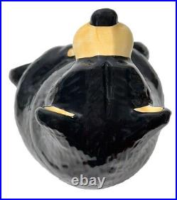 Vintage Jeff Fleming Barefoots Black Bear Yogi Bruin 12 Ceramic Cookie Jar Rare
