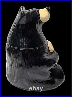 Vintage Jeff Fleming Barefoots Black Bear Yogi Bruin 12 Ceramic Cookie Jar Rare