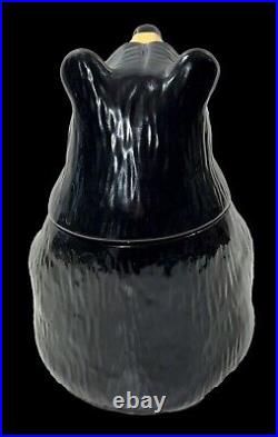 Vintage Jeff Fleming Barefoots Black Bear Yogi Bruin 12 Ceramic Cookie Jar Rare