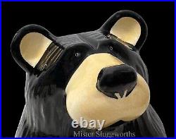 Vintage Jeff Fleming Barefoots Black Bear Yogi Bruin 12 Ceramic Cookie Jar Rare