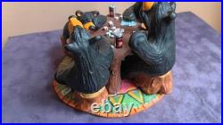 Vintage, Limited Edition BEARFOOTS Sculpture. Card Sharks NIB