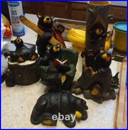Vintage Lot 6 Bear Bearfoots Bears Jeff Fleming Big Sky Carvers Numbered All EUC