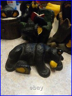 Vintage Lot 6 Bear Bearfoots Bears Jeff Fleming Big Sky Carvers Numbered All EUC