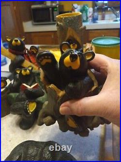 Vintage Lot 6 Bear Bearfoots Bears Jeff Fleming Big Sky Carvers Numbered All EUC
