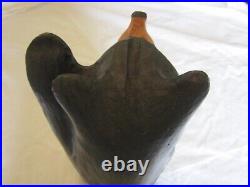 Vintage Original Jeff Fleming Solid Pine Wood Carving Mikey 12 H Certificate