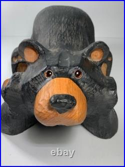 Vintage RARE Big Sky Bears Jeff Fleming Carved Wood Bear Baily 13 in