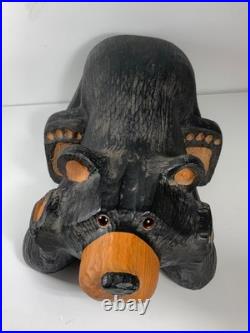 Vintage RARE Big Sky Bears Jeff Fleming Carved Wood Bear Baily 13 in