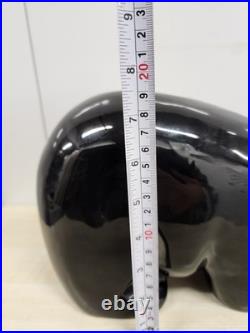 Vintage RARE Big Sky Bears Jeff Fleming Coin Bank Bear 12 in. Black Ceramic