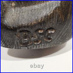 Vintage Rare BSC Big Sky Carvers Black Bear Waving 12 Wood Carving Art