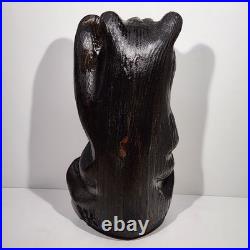 Vintage Rare BSC Big Sky Carvers Black Bear Waving 12 Wood Carving Art