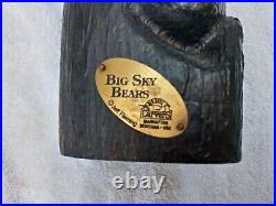 Vtg 11.5 Tall Big Sky Bears Big Sky Carvers Jeff Fleming Carved Sculpture