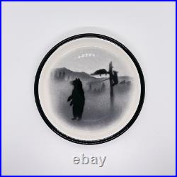 Vtg 4 Big Sky BRUINS Salad Plates Thomas Norby Lodge Stoneware 7.75 Bears Cabin Vtg 4 Big Sky BRUINS Salad Plates Thomas Norby Lodge Stoneware 7.75 Bears Cabin