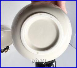 Vtg. BEARFOOTS Ceramic Cereal Bowl withHanging Bear Big Sky 2000 Set of 4 Read