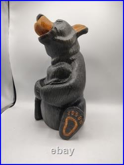 Vtg BSC Big Sky Carvers Jeff Fleming Solid Wood 14 Bear Sculpture Statue Handy Vtg BSC Big Sky Carvers Jeff Fleming Solid Wood 14 Bear Sculpture Statue Handy