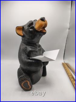 Vtg BSC Big Sky Carvers Jeff Fleming Solid Wood 14 Bear Sculpture Statue Handy Vtg BSC Big Sky Carvers Jeff Fleming Solid Wood 14 Bear Sculpture Statue Handy