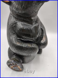 Vtg BSC Big Sky Carvers Jeff Fleming Solid Wood 14 Bear Sculpture Statue Handy Vtg BSC Big Sky Carvers Jeff Fleming Solid Wood 14 Bear Sculpture Statue Handy