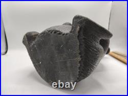 Vtg BSC Big Sky Carvers Jeff Fleming Solid Wood 14 Bear Sculpture Statue Handy