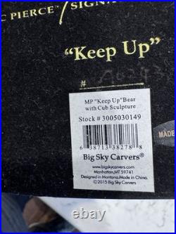 Vtg Big Sky Carvers Keep Up Bear & Cub Bronze Marc Pierce Statue Figurine