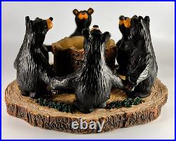 Vtg Circle Of Bears Bear Foots Jeff Fleming Big Sky Carvers Votive Candle Holder