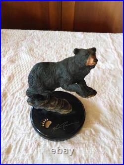 Vtg bear sculpture figurine signed Marc Pierce Yona B031 Big Sky Carvers Montana