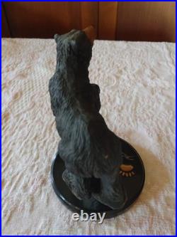 Vtg bear sculpture figurine signed Marc Pierce Yona B031 Big Sky Carvers Montana
