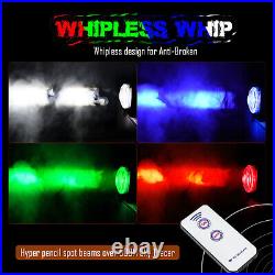 Whipless Laser RGBW Whip Lights Sky Tracer CUBE Spot Overlanding Remote UTV BOAT