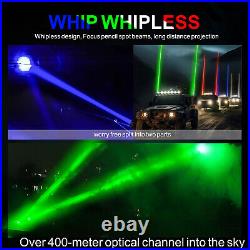 Whipless Laser RGB Whip Lights Sky Tracer Overlanding Remote ATV Polaris RZR UTV