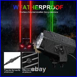 Whipless Laser RGB Whip Lights Sky Tracer Overlanding Remote ATV Polaris RZR UTV