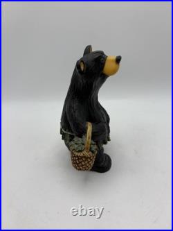 Woody Bear Big Sky Carvers Montana Fleming Ceramic Collector Basket Large Woody Bear Big Sky Carvers Montana Fleming Ceramic Collector Basket Large